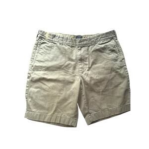 J.Crew Gramercy Chino Shorts Men’s 34W Olive Green Casual Classic 9” Inseam